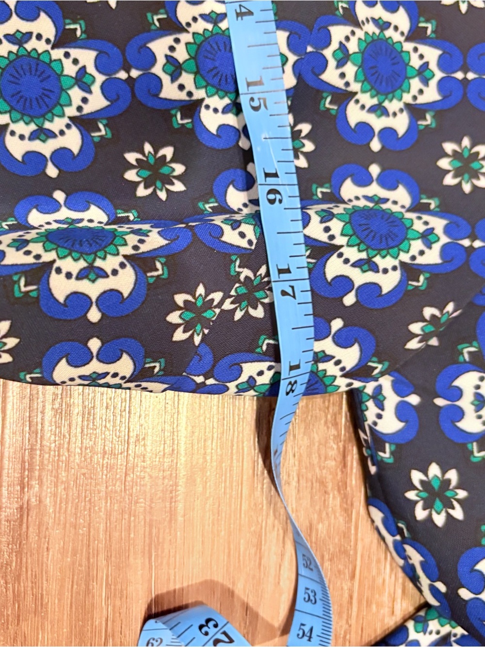 Timmy Hilfiger Blue Patterned Long Sleeve Shirt Dress with Belt, size 6 - Picture 5 of 11